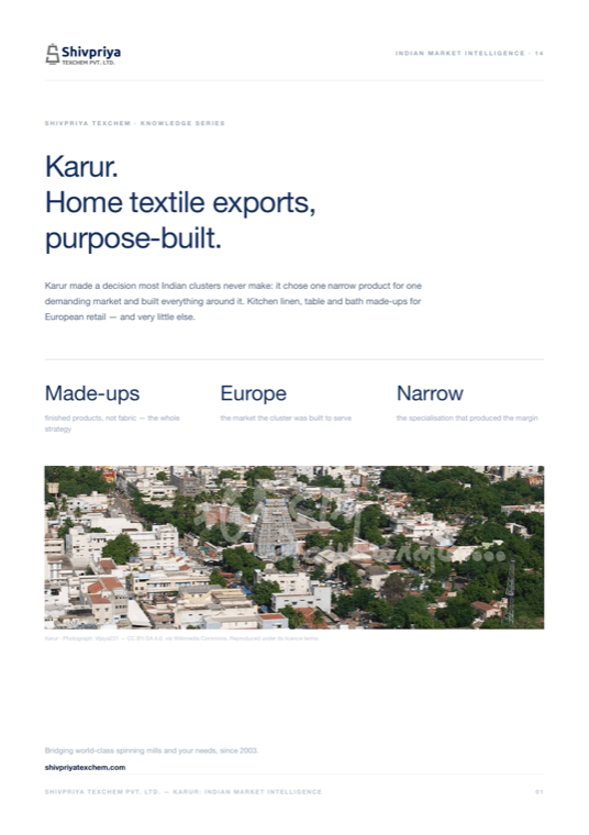 Karur — Indian Market Intelligence 14 cover